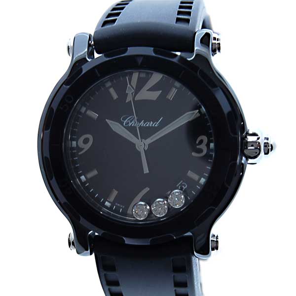 ショパール CHOPARD ハッピーセラミック 3Pダイヤ 28/8507-9001 世界  