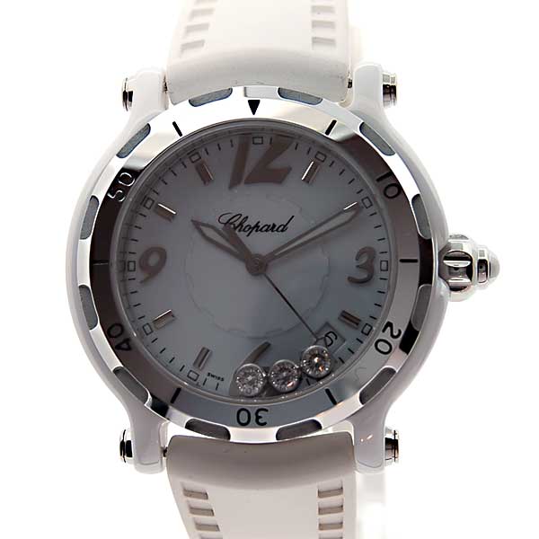 ショパール　CHOPARD　ハッピーセラミック　288507-9011　ホワイト　世界3000本限定モデル　セラミック×アルミ　新品