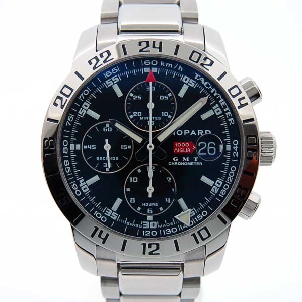 ショパール　CHOPARD　ミッレミリアGT　XL　GMTクロノ　自動巻　15/8992-3001　ブラック　新品