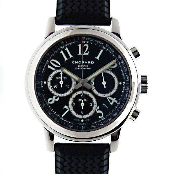 ショパール　CHOPARD　ミッレミリア　クロノグラフ　168511-3001　SS　42mm　ブラック　ラバー　新品