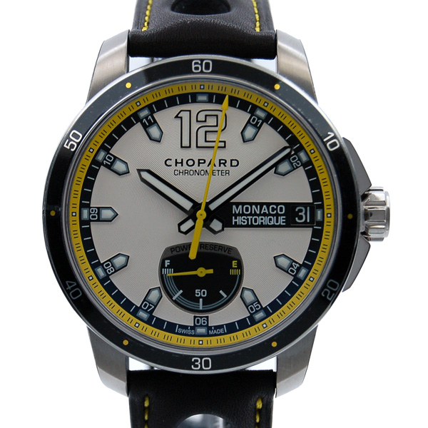 ショパール　CHOPARD　グランプリ　モナコヒストリック　パワーコントロール　168569-3001　グレー/イエロー　44.5mm　新品
