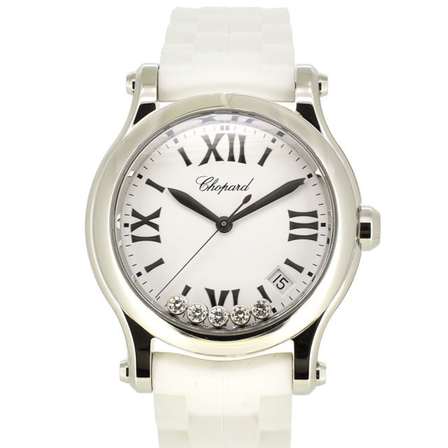 ショパール　CHOPARD　ハッピースポーツ　278582-3001　ホワイト　36mm　クォーツ　ダイヤ　新品