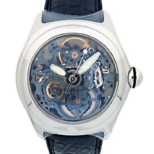コルム　CORUM　バブル　スケルトン　08215020　自動巻　ウラスケ　45mm　革ベルト