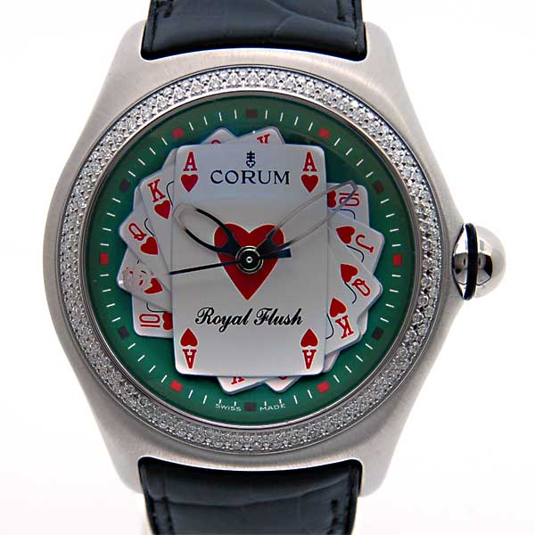 コルム　CORUM　バブル　ロイヤルフラッシュ　ベゼルダイヤ　082.177.20　2006年限定　新品
