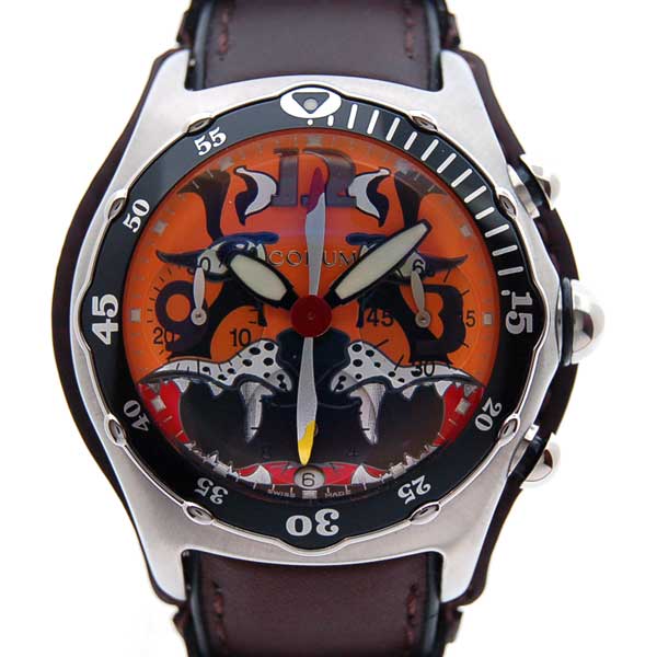 コルム　CORUM　バブル　クロノグラフ　タイガー　2004年限定　45mm　SS　新品