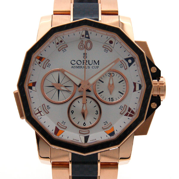 コルム　CORUM　アドミラルズカップ　チャレンジスプリットセコンド　986.691.13/V761 AA32　44mm　K18RG　新品　アウトレット