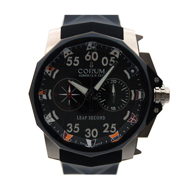 コルム　CORUM　アドミラルズカップ　リープセコンド　895.931.06/0371 AN92　48mm　SS　ブラック　新品