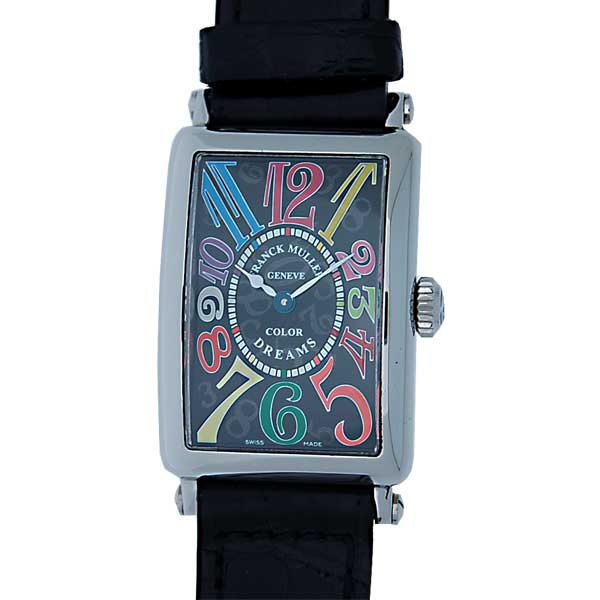 フランクミュラー　FRANCK MULLER　ロングアイランド　カラードリーム　902QZ　SS　黒文字盤　ブラック　クォーツ　新品