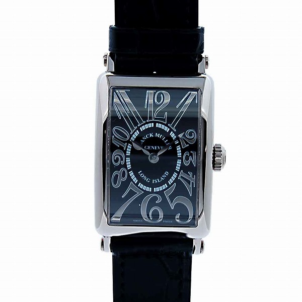 フランクミュラー　FRANCK MULLER　ロングアイランド　K18WG　ホワイトゴールド　902QZ　ブラック　クォーツ　　新品