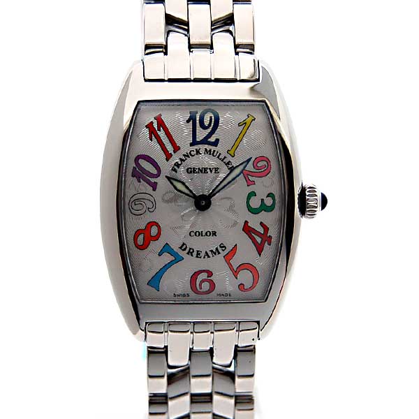 フランクミュラー　FRANCK MULLER　トノーカーベックス　カラードリームス　1752QZCD　クォーツ　レディース　SS　新品