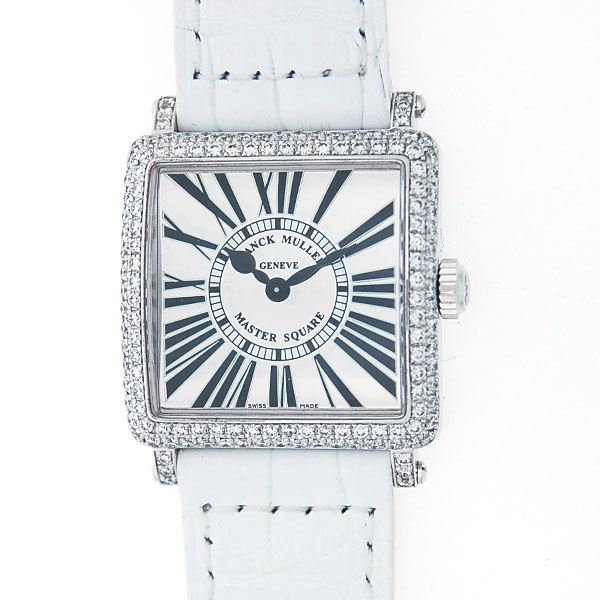 フランクミュラー　FRANCK MULLER　マスタースクエア　6002QZD　ダイヤ巻き　ホワイトゴールド　ミラーダイアル　クォーツ　新品