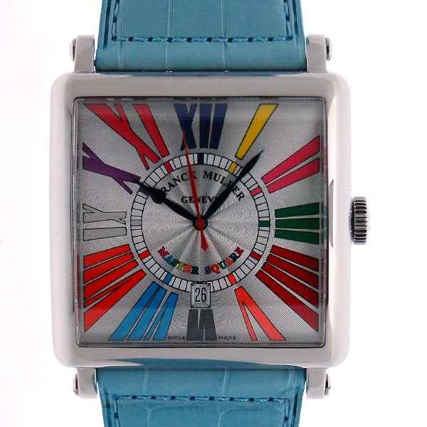 フランクミュラー　FRANCK MULLER　マスタースクエア キング　カラードリーム　6000KSCDT　SS　シルバー　自動巻　アウトレット