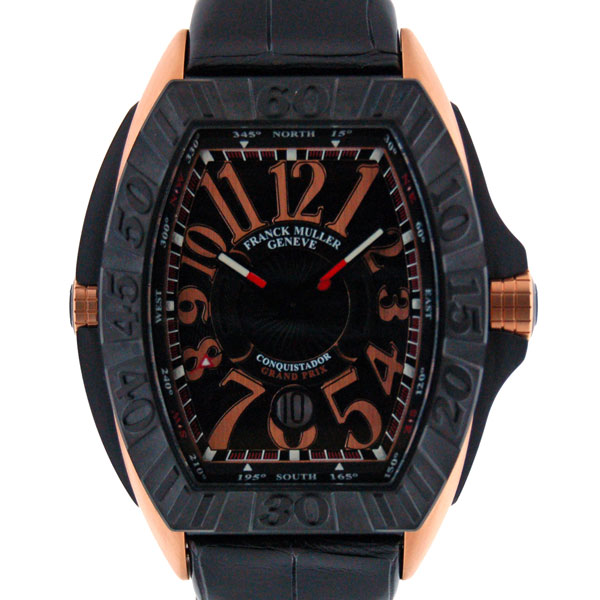 フランクミュラー　FRANCK MULLER　コンキスタドール　グランプリ　8900SC DT GPG　ブラック　メンズ　自動巻　新品