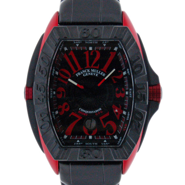 フランクミュラー　FRANCK MULLER　コンキスタドール　グランプリ　8900SC　DT　GPG　ERG　ブラック　メンズ　自動巻　新品
