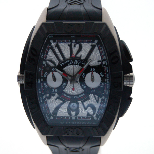 フランクミュラー　FRANCK MULLER　コンキスタドール　グランプリ　クロノグラフ　9900CC　GP　シルバー　チタン　メンズ　自動巻　新品