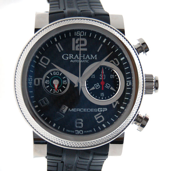 グラハム　GRAHAM　メルセデスGP　トラックマスター　2MEAS.B01A　ブラック　47mm　新品