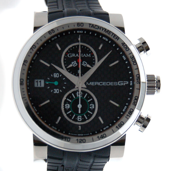 グラハム　GRAHAM　シルバーストーン　メルセデスGP　2MEBS.B02A　ブラック　47mm　新品