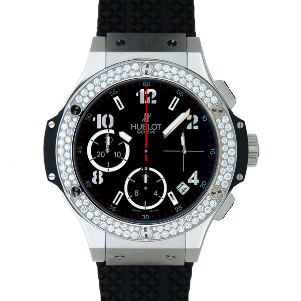 ウブロ　HUBLOT　ビッグバン　ダイヤベゼル　342.SX.130.RX.114　SS　41mm　ブラック　自動巻　新品