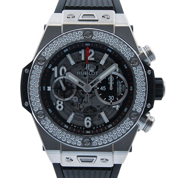 ウブロ　HUBLOT　ビッグバン　ウニコ　チタニウム　ダイヤベゼル　411.NX.1170.RX.1104　45mm　新品