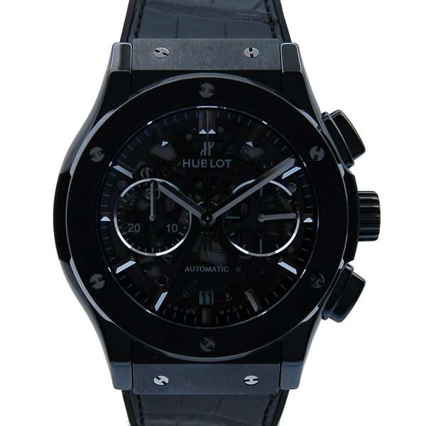 ウブロ　HUBLOT　クラシックフュージョン　アエロ クロノグラフ ブラックマジック 525.CM.0170.LR　45mm　セラミック　新品