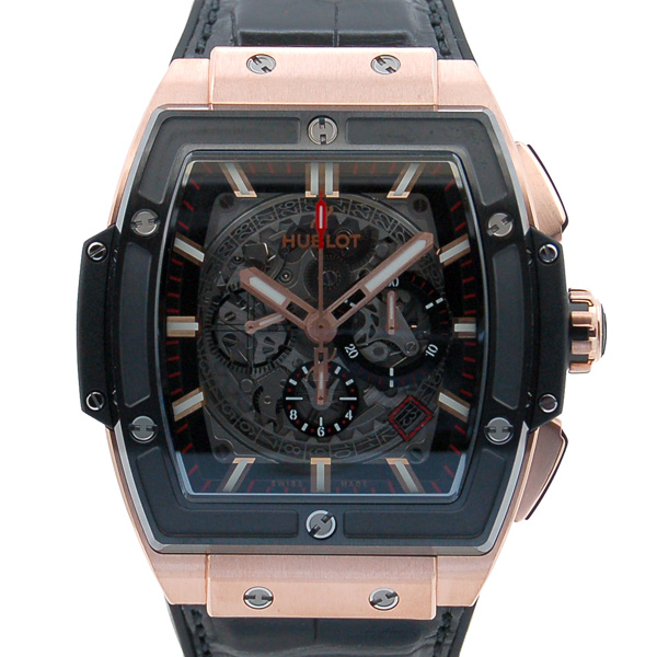ウブロ　HUBLOT　スピリット オブ ビッグバン キングゴールド セラミック  601.OM.0183.LR　51mm×45mm　革ベルト　新品