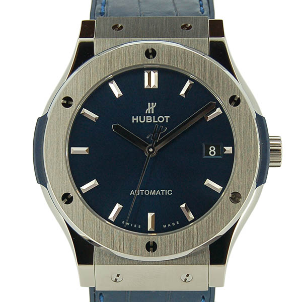 ウブロ　HUBLOT　クラシックフュージョン　チタニウム　511.NX.7170.LR　ブルー　45mm　新品