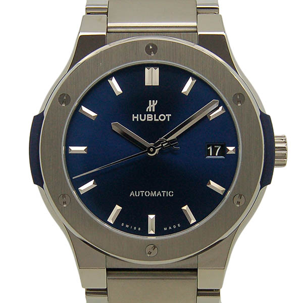 ウブロ　HUBLOT　クラシックフュージョン　チタニウム　ブレスレット　510.NX.7170.NX　45mm　ブルー　新品