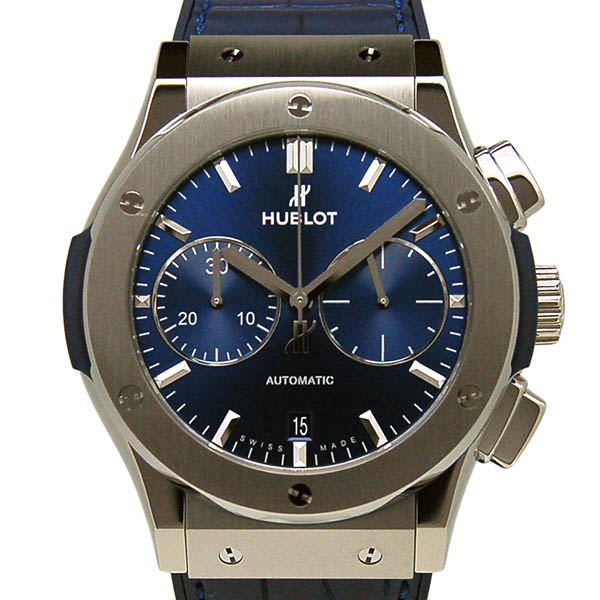 ウブロ　HUBLOT　クラシックフュージョン　チタニウム　521.NX.7170.LR　ブルー　45mm　新品