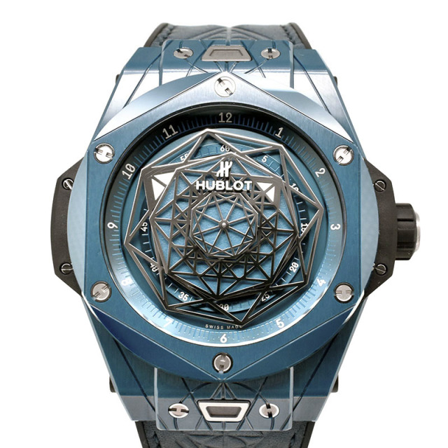 ウブロ　HUBLOT　ビッグバン ウニコ サンブルー セラミックブルー　415.EX.7179.VR.MXM19　世界200本限定　45mm　新品