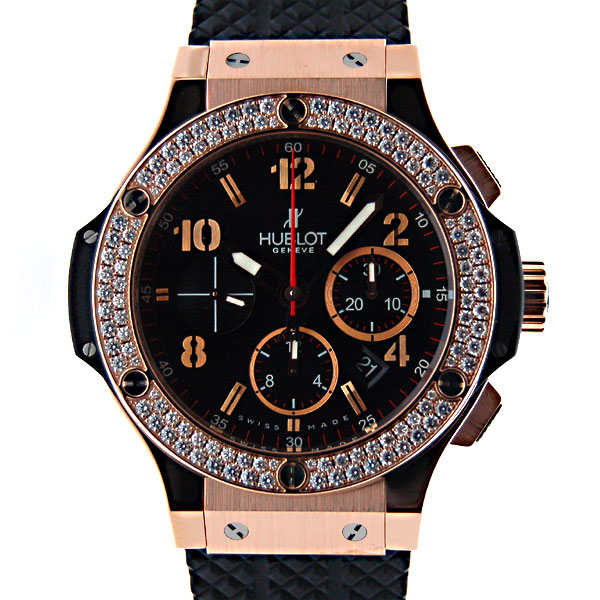 ウブロ　HUBLOT　ビッグバン　ベゼルダイヤ　301.PX.130.RX.114　44.5mm　K18RG　自動巻　新品