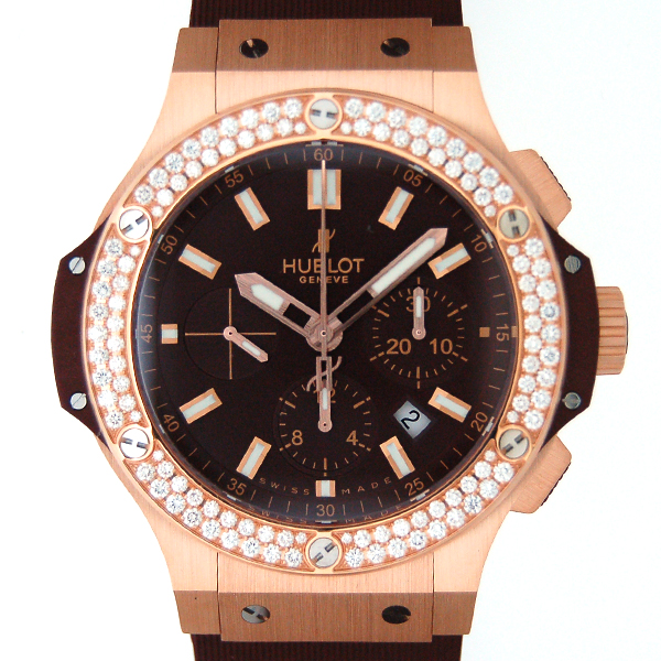 ウブロ　HUBLOT　ビッグバン　エボリューション　カプチーノゴールド　ダイヤモンド 301.PC.3180.RC.1104　44mm　K18RG　自動巻　新品