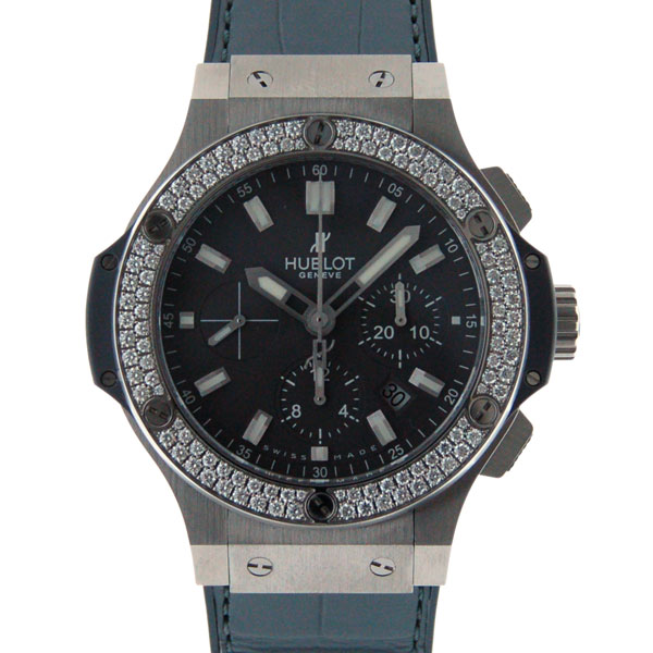 ウブロ　HUBLOT　ビッグバン　アールグレイ　ベゼルダイヤ　301.ST.5020.GR.1104　SS　44mm　新品