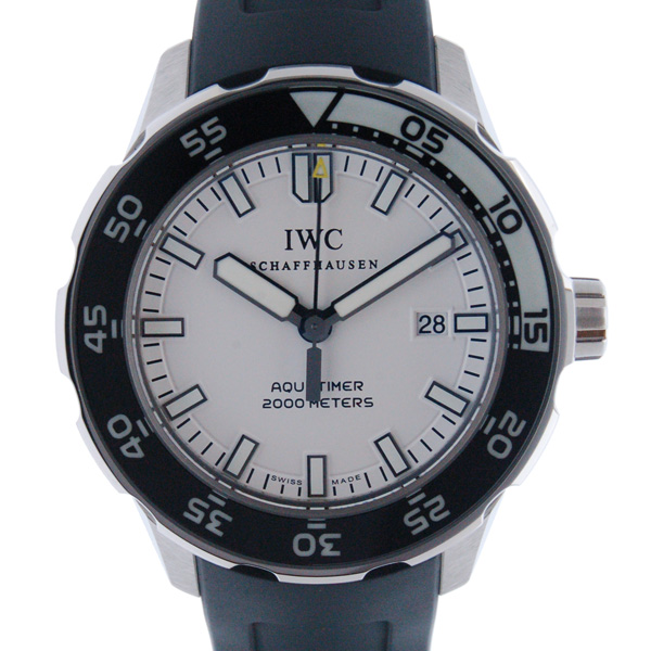 IWC　アクアタイマー　IW356811　ホワイト　SS　ラバー　2000m防水　新品アウトレット