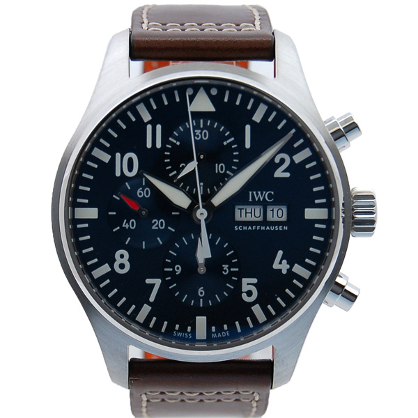IWC　パイロットウォッチ　クロノグラフ　プティ・プランス　IW377714　デイデイト　SS　ブルー　43mm　自動巻　新品