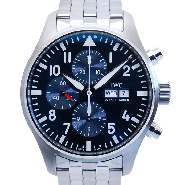 IWC　パイロットウォッチ　クロノグラフ　プティ・プランス　IW377717　ブルー　新品
