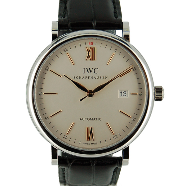 IWC　ポートフィノ　IW356517　SS　40mm　シルバー　革ベルト　新品