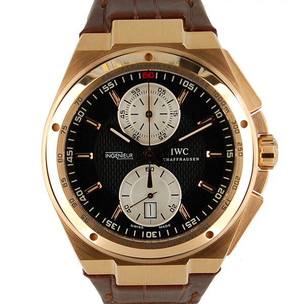 IWC　ビッグインヂュニア　クロノグラフ　IW378402　K18レッドゴールド　ブラック　新品