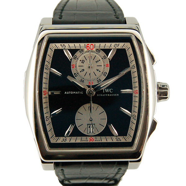 IWC　ダヴィンチ　クロノグラフ　IW376403　SS　革ベルト　ブラック　新品