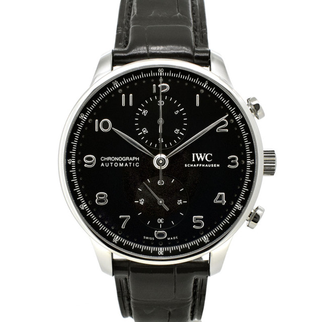 IWC　ポルトギーゼ　クロノグラフ　IW371609　ブラック　41mm　新品