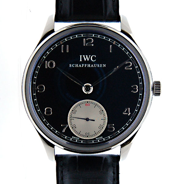 IWC　ポルトギーゼ　ハンドワインド　IW545404　SS　ブラック　手巻き　新品
