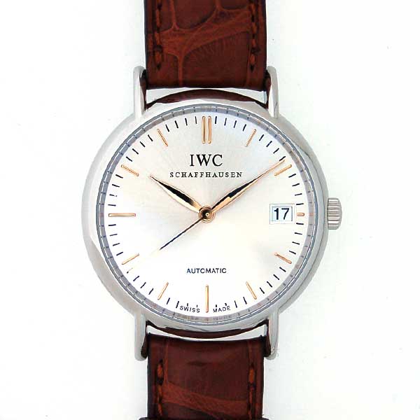 IWC　ポートフィノ　IW356404　ミッドサイズ　シルバー　自動巻　34mm　革ベルト　新品