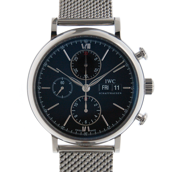 IWC　ポートフィノ　クロノグラフ　IW391006　SS　42mm　ブラック　新品