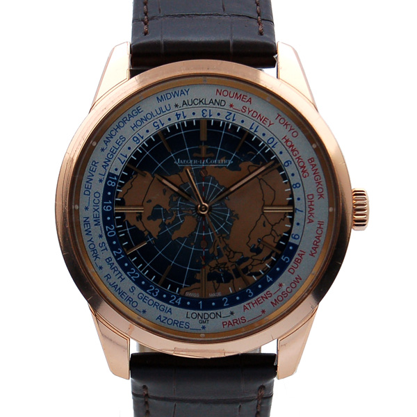 ジャガールクルト　Jaeger LeCoultre　ジオフィジック ユニバーサルタイム 　Q8102520   ブルー　41.6mm　18KPG　新品