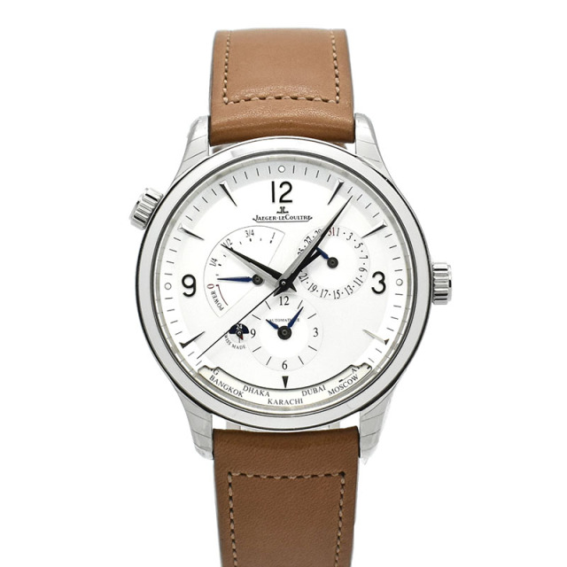 ジャガールクルト Jaeger LeCoultre マスターコントロール ジオグラフィーク Q4128420 シルバー 40mm 自動巻 新品