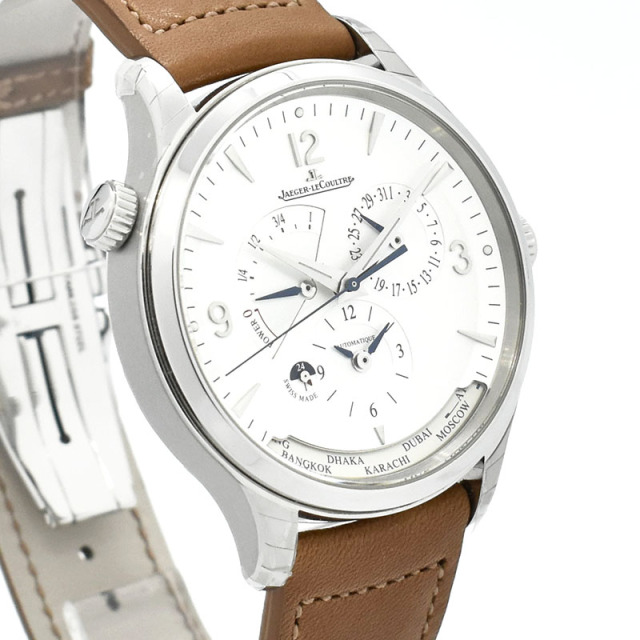 ジャガールクルト Jaeger LeCoultre マスターコントロール ジオグラフィーク Q4128420 シルバー 40mm 自動巻 新品