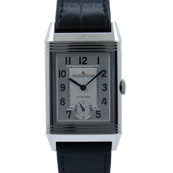 ジャガールクルト　Jaeger LeCoultre　グランドレベルソ 　ナイト＆デイ Q3808420　SS　自動巻き　シルバー　革　新品