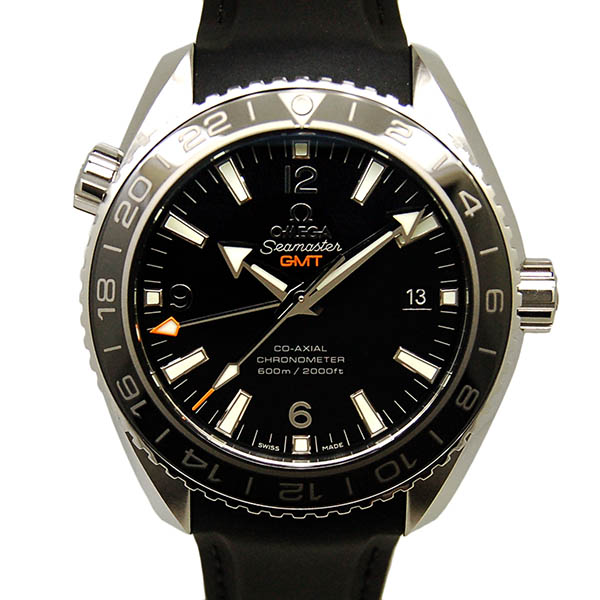 オメガ　OMEGA　プラネットオーシャンGMT　232.32.44.22.01.001　SS　ブラック　43.5mm　ラバー　新品