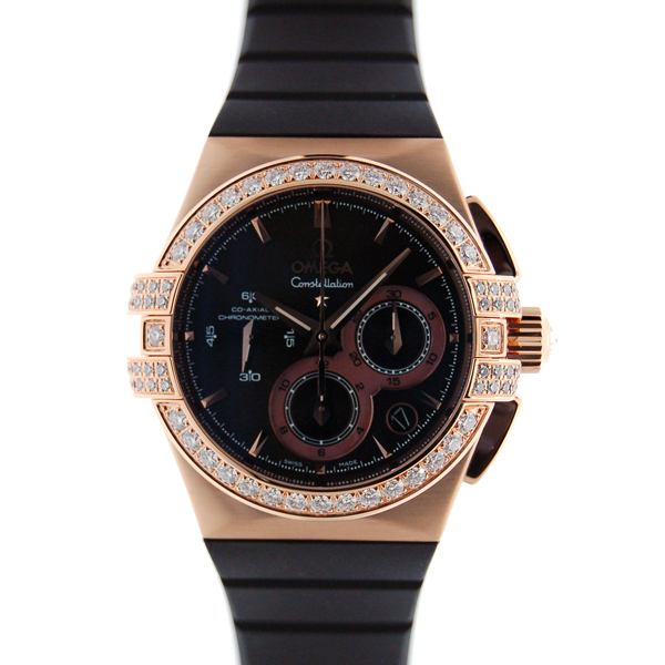 オメガ　OMEGA　コンステレーション　ダブルイーグル　121.57.35.50.13.001　ベゼルダイヤ　18KPG　レディース　新品