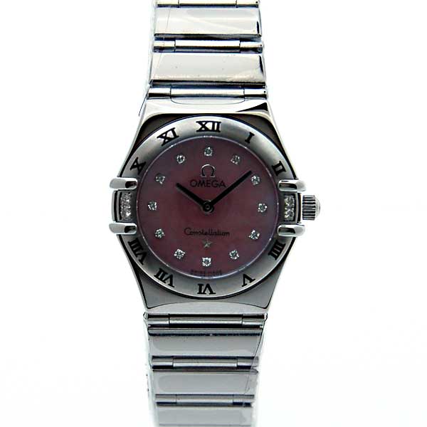 オメガ　OMEGA　コンステレーションミニ　1566-66　マイチョイス　レディース　SS　シェルダイヤ文字盤　クォーツ　新品