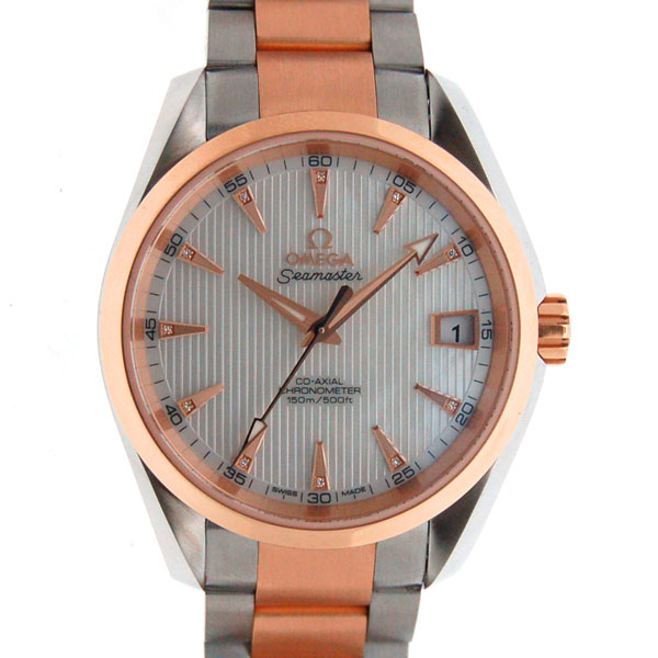 オメガ　OMEGA　シーマスター　アクアテラ　231.20.39.21.55.001　ホワイトシェル　メンズ　38.5mm　SS×PG　新品